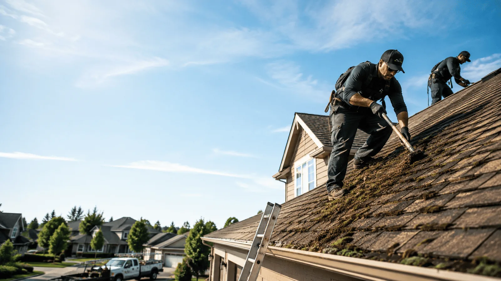 Roof Moss Removal in Urbana, IL near me